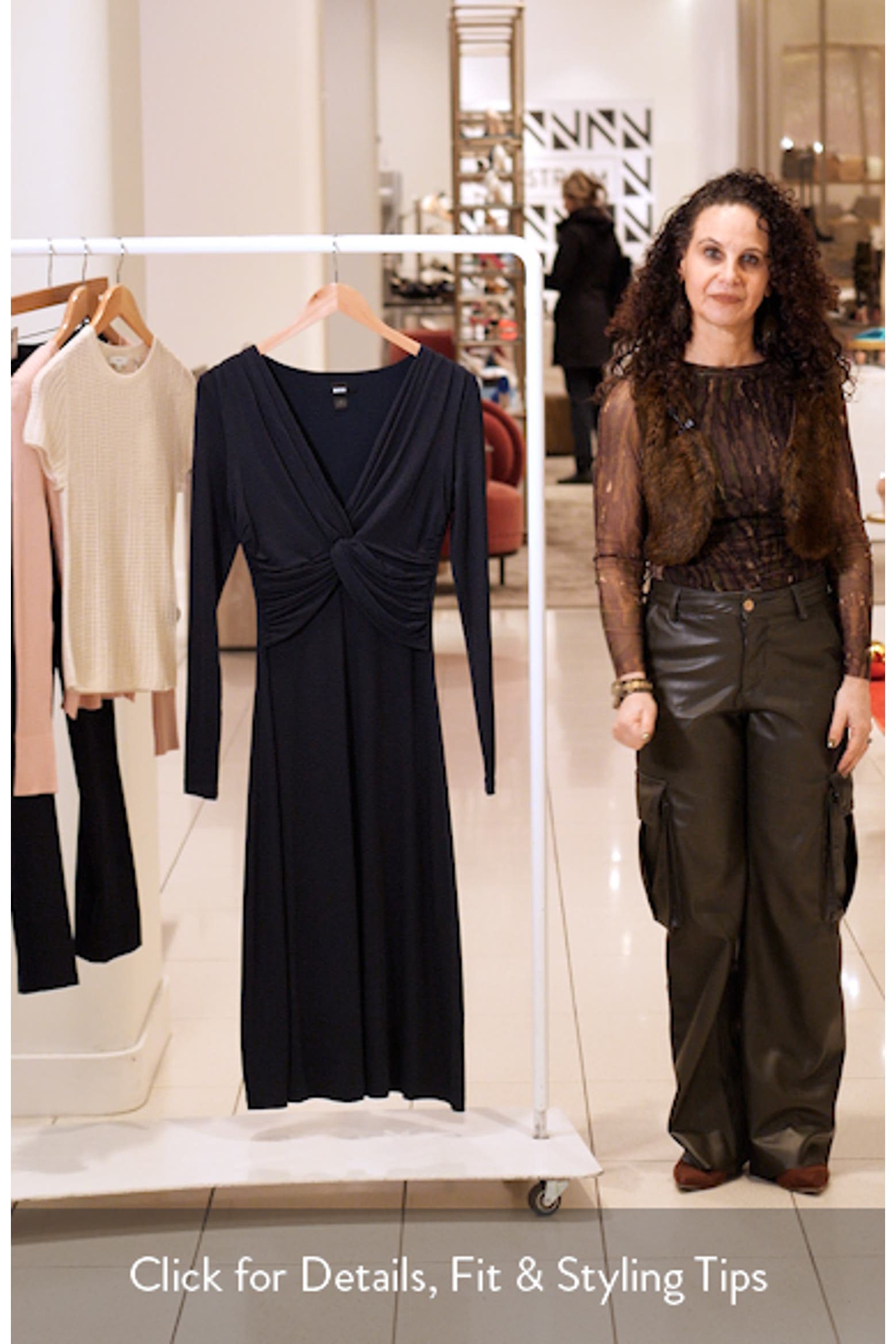 Eulo BOSS Eulo Twisted Long Sleeve Dress (Women) | Nordstromrack