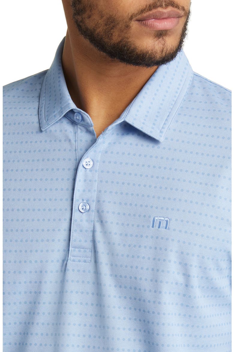 Ship Rock Dot Print Polo, Alternate, color, BEL AIR BLUE