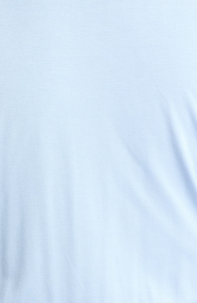 Loveappella Surplice Peplum Top, Alternate, color, Sky