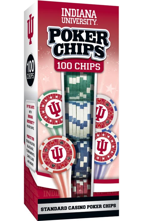 Indiana Hoosiers 100 Piece Poker Chips