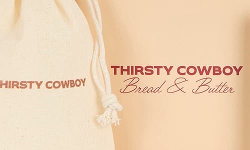 Thirsty Cowboy Bread & Butter Brow Gel & Lip Balm Set $38.95 Value In Transparent