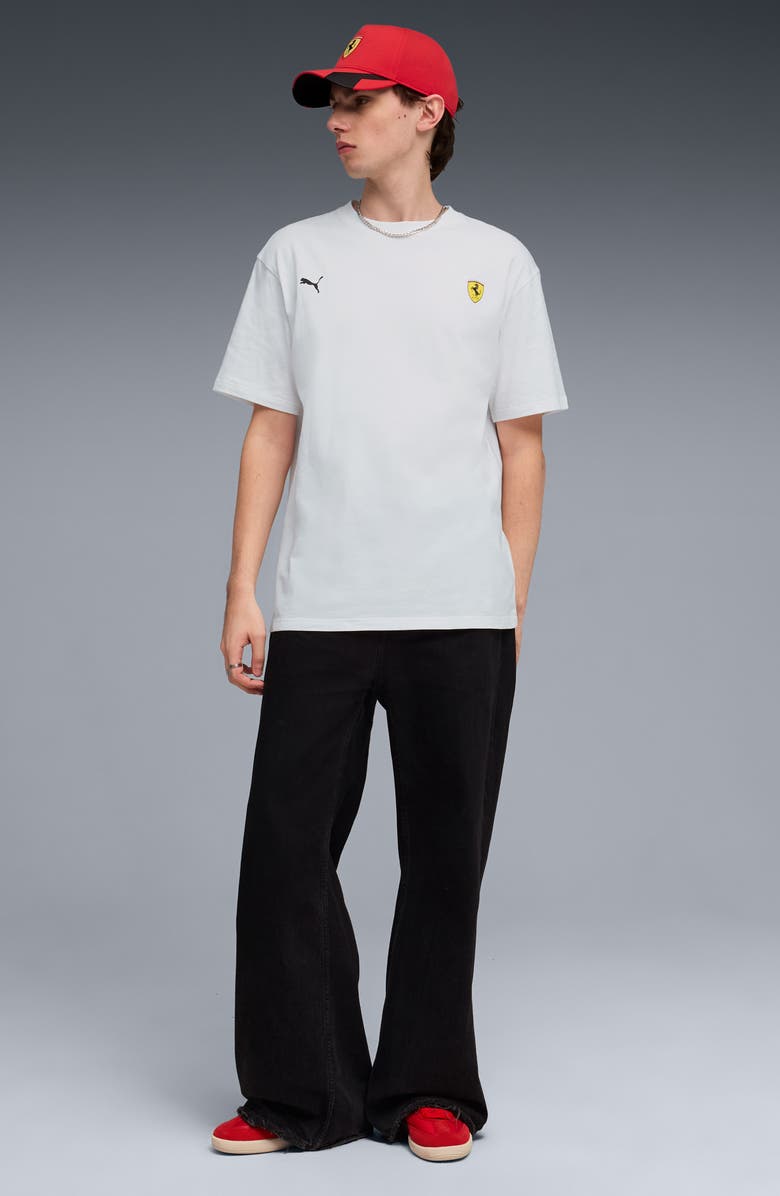 PUMA Scuderia Ferrari Cotton Graphic T-Shirt, Alternate, color, Puma White