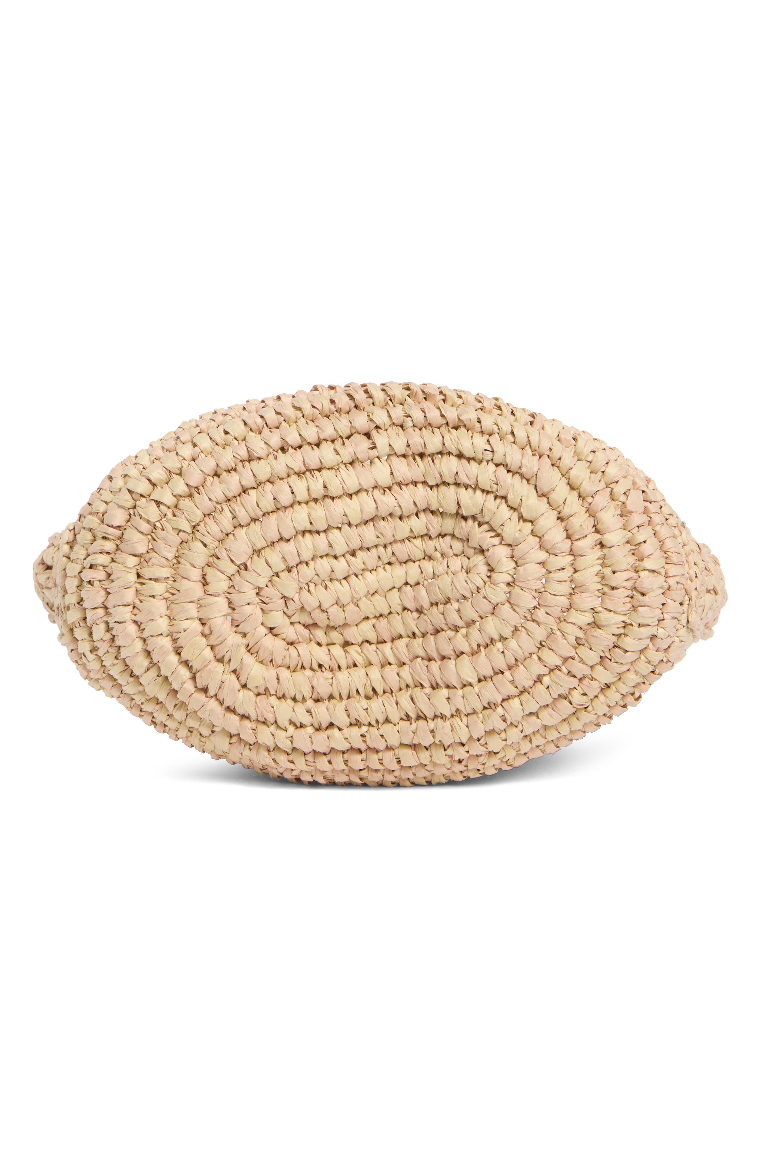 Remi Raffia Bucket Bag, Alternate, color, NATURAL