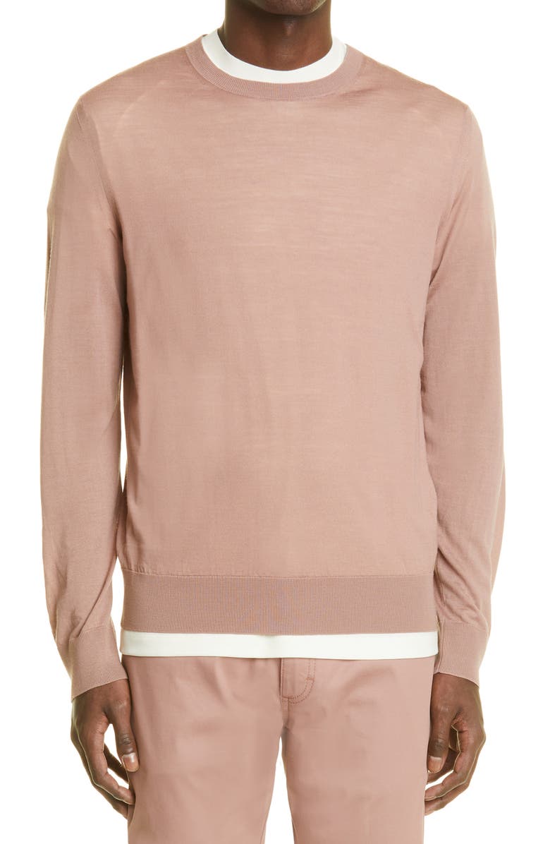 ZEGNA High Performance<sup>™</sup> Merino Wool Crewneck Sweater, Main, color,