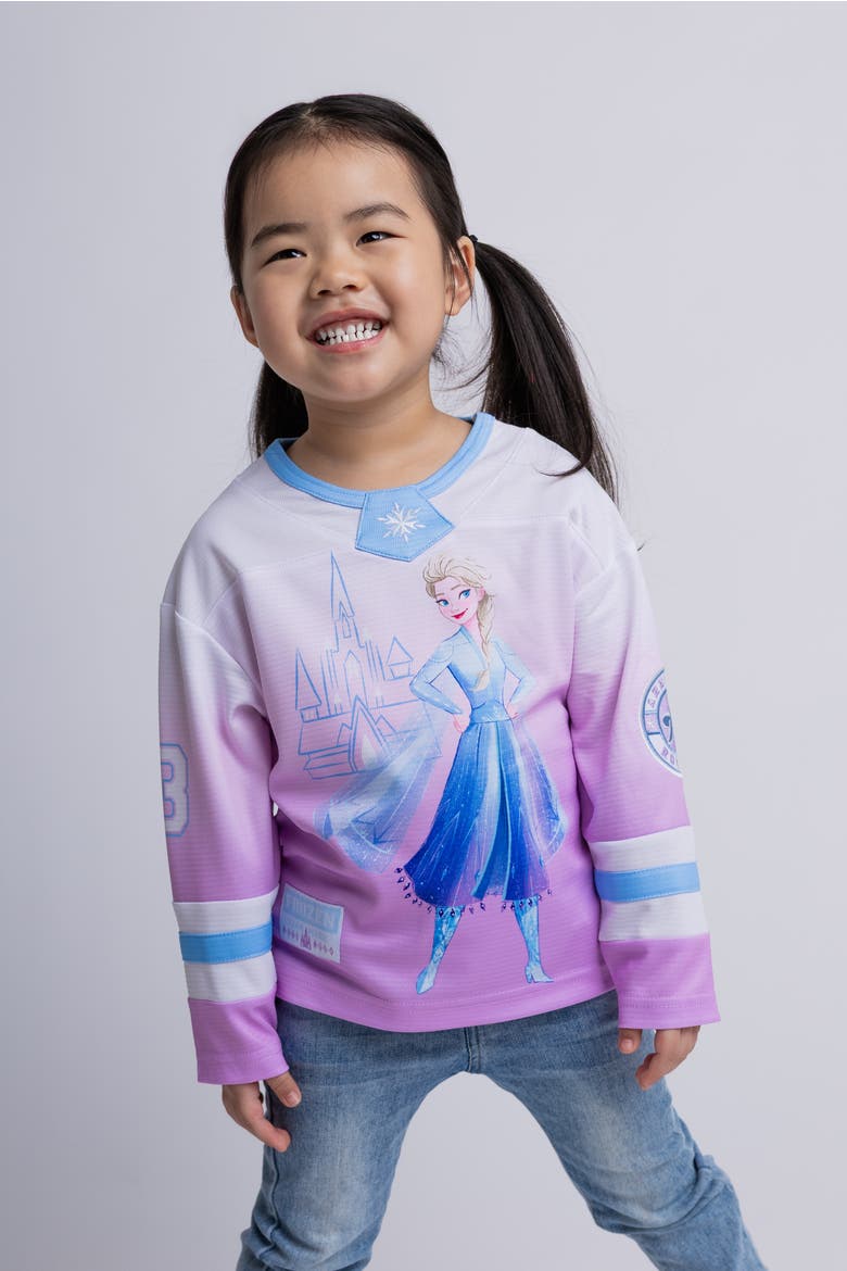 Frozen Queen Elsa Athletic Hockey Jersey, Alternate, color, Lavender Elsa