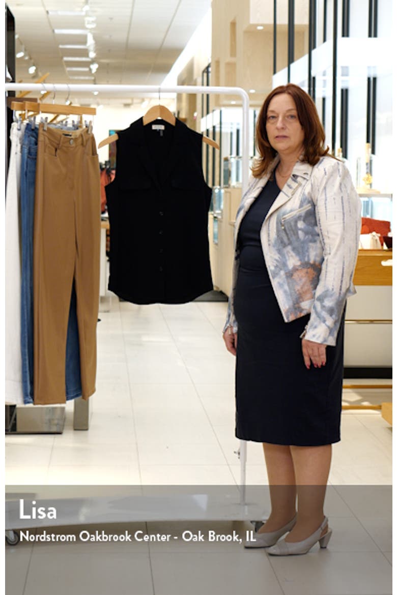 Collared Button Front Sleeveless Shirt video