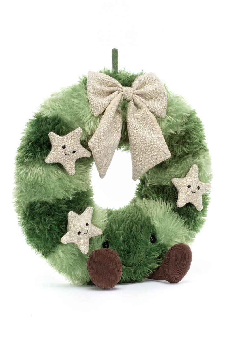 Amuseables Nordic Spruce Wreath, Main, color, GREEN MULTI