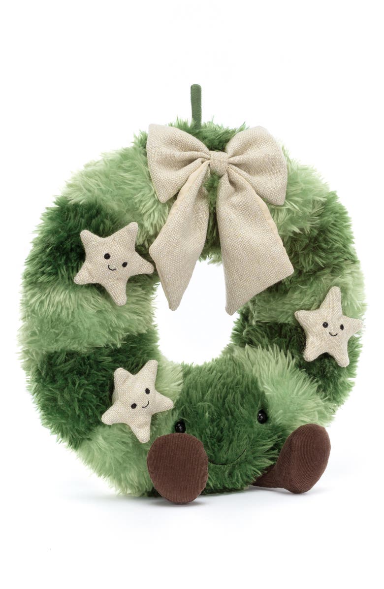 Jellycat Amusable Nordic Spruce Wreath Plush Toy, Main, color, 
