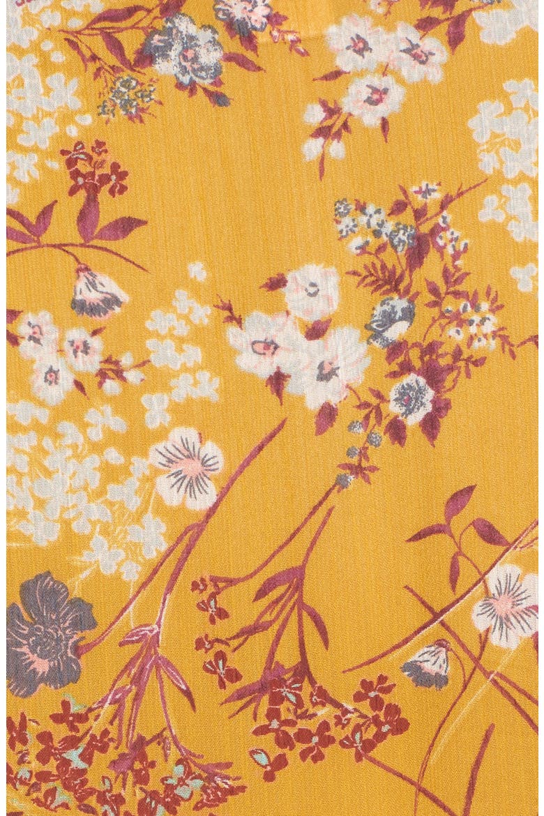 Mix Print Kimono, Alternate, color, DIJON/ WINE/ SAGE