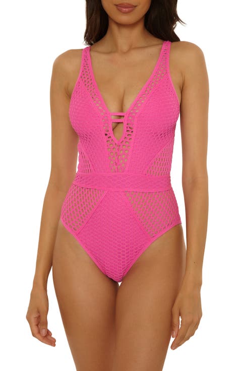 Castaway Plunge One-Piece Swimsuit