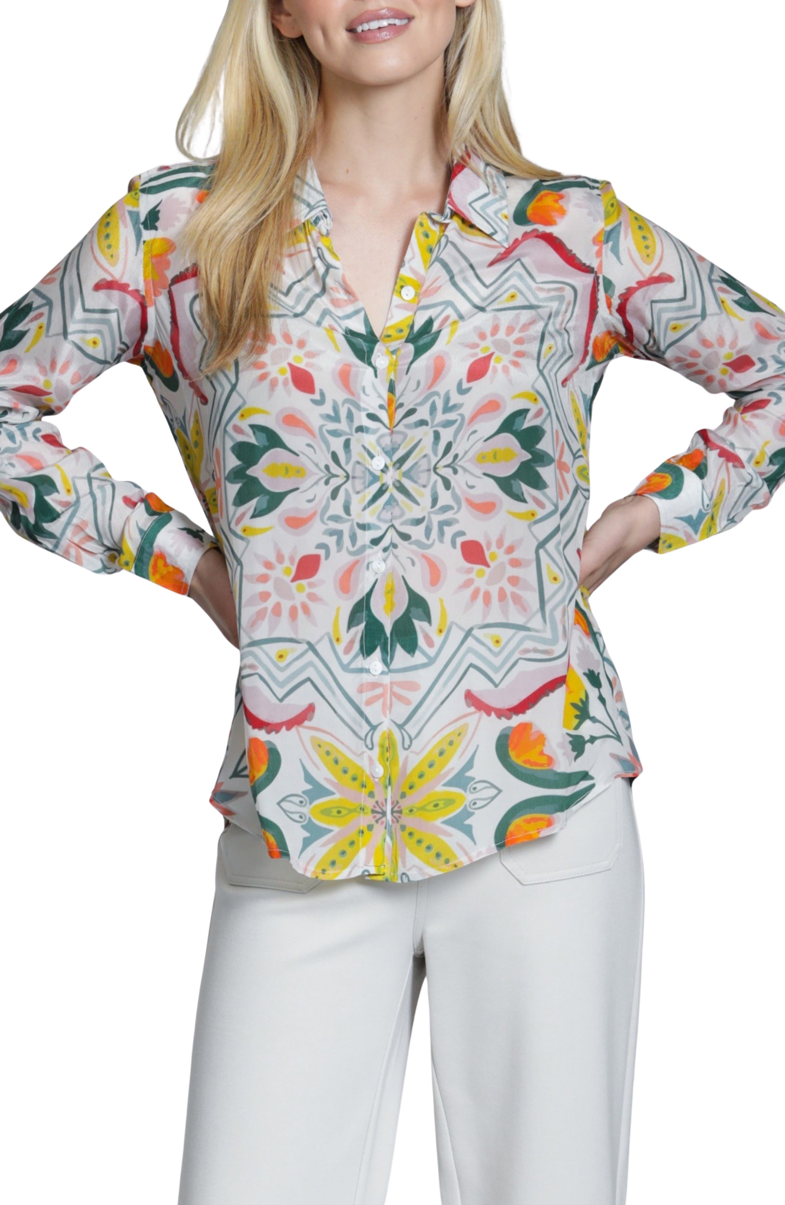 Print Button-Up Shirt