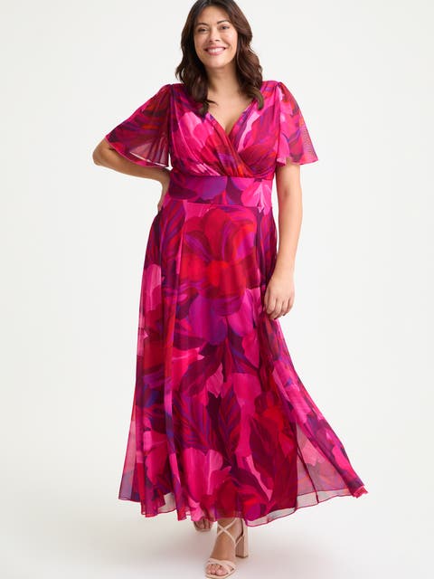 Isabelle Short  Sleeve Maxi Dress