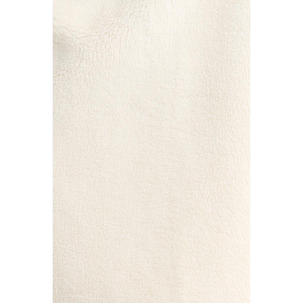 Zella Longline Faux Shearling Vest In White
