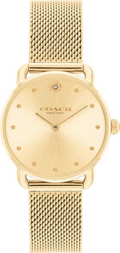 COACH Elliot Mesh Strap Watch, 28mm