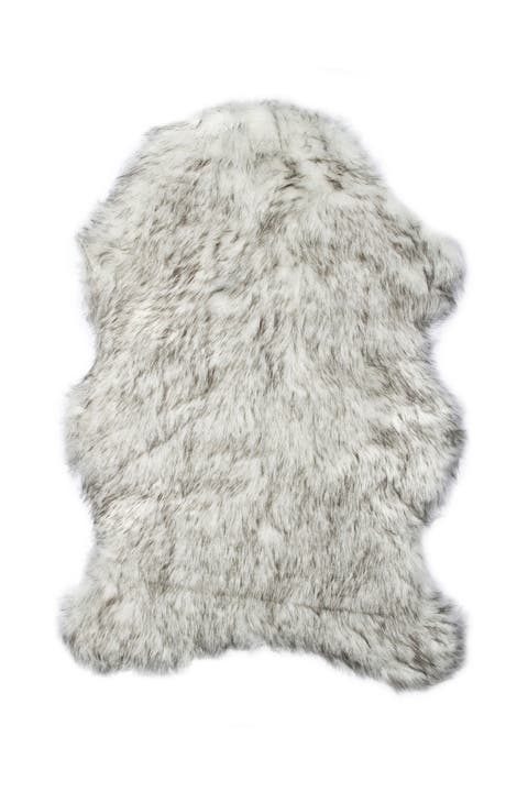 Faux Fur Gordon Rug - 2ft x 3ft - Gradient Grey