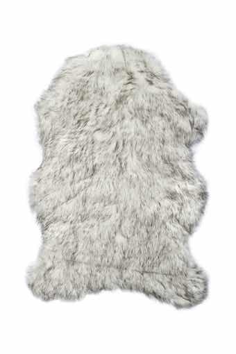 LUXE Faux Fur Gordon Rug - 2ft x 3ft - Gradient Grey