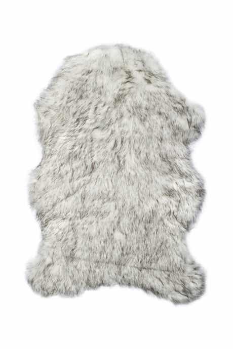 LUXE Faux Fur Gordon Rug - 2ft x 3ft - Gradient Grey