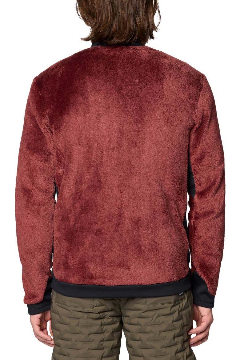 Polartec® High Loft Fleece Jacket, Alternate, color, BOURBON BROWN/ BLACK