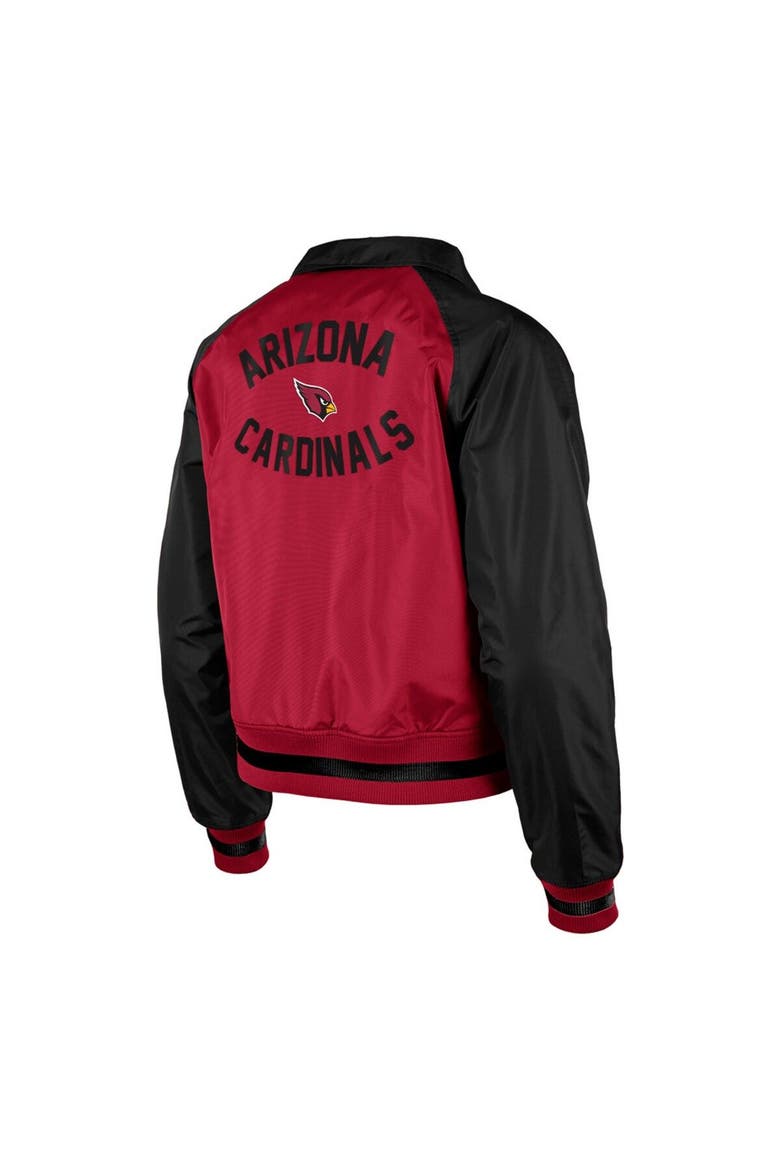 Women's New Era Cardinal Arizona Cardinals Coaches Raglan Full-Snap Jacket, Alternate, color, Cardinal