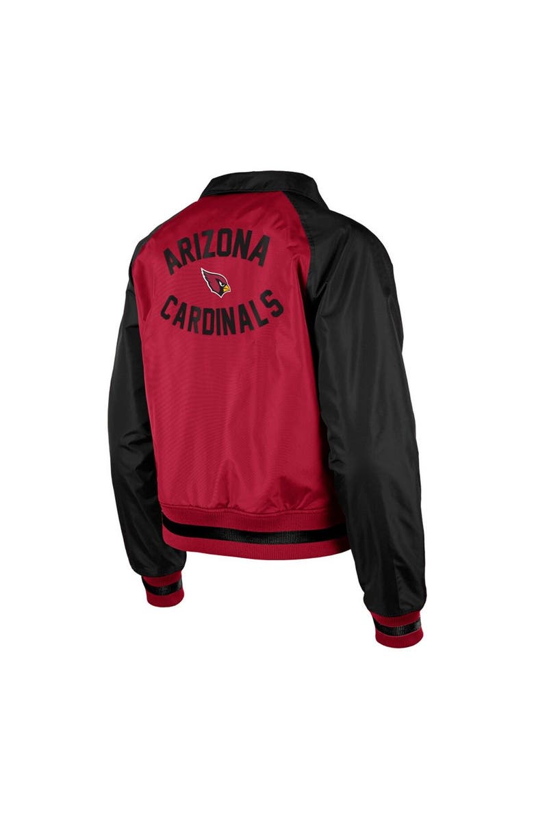 New Era Women's New Era Cardinal Arizona Cardinals Coaches Raglan Full-Snap Jacket, Alternate, color, Cardinal