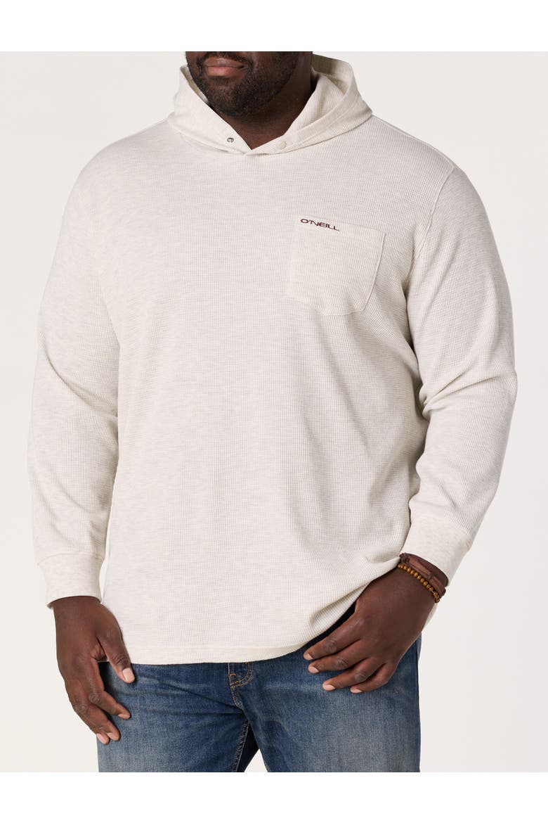 Big & Tall Overland Thermal Hoodie, Main, color, OATMEAL HEATHER