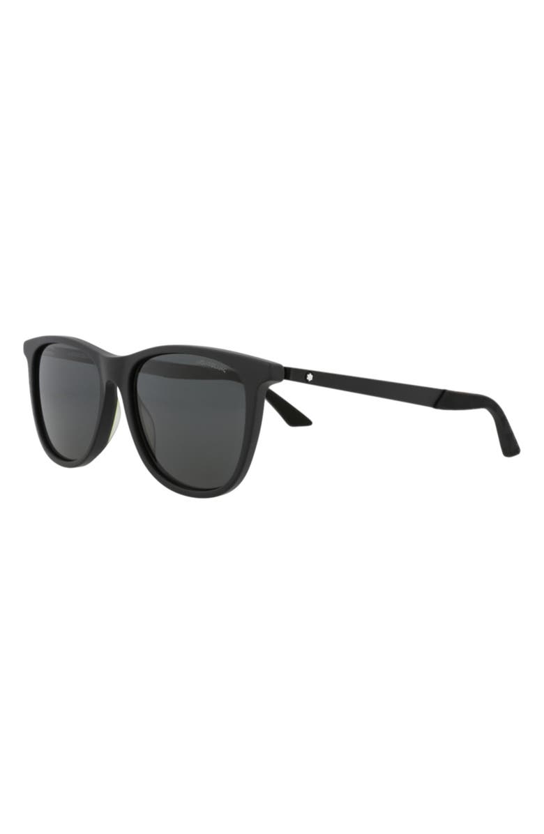 Montblanc 56mm Square Sunglasses, Alternate, color, Black Smoke