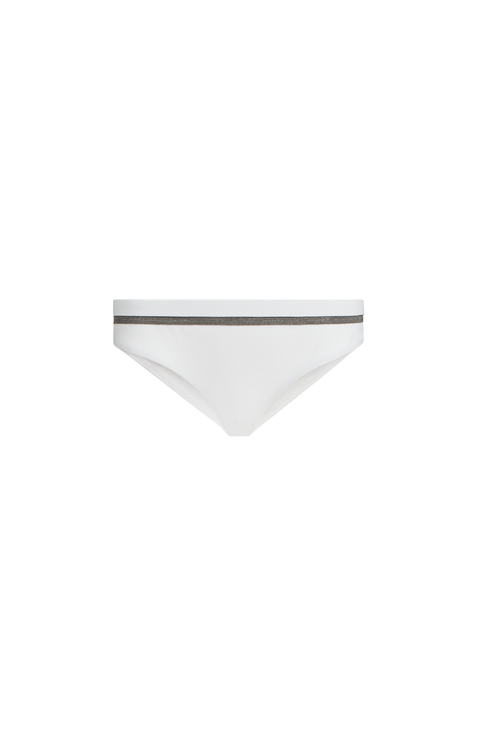 Techno jersey bikini bottoms with monili