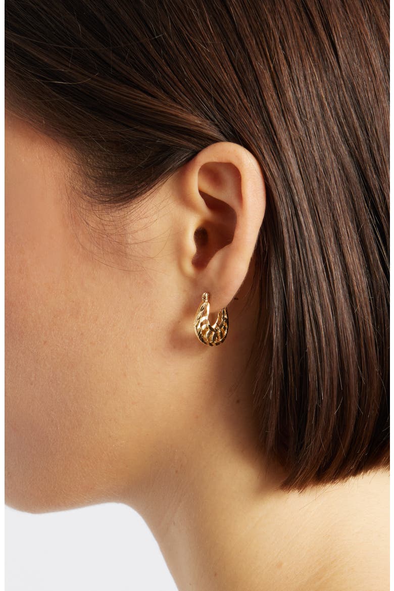Louise Hoop Earrings, Alternate, color, GOLD
