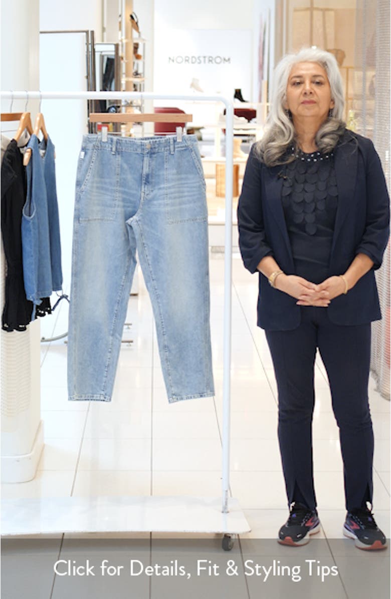 Analeigh Ankle Straight Leg Workwear Jeans, sales video thumbnail