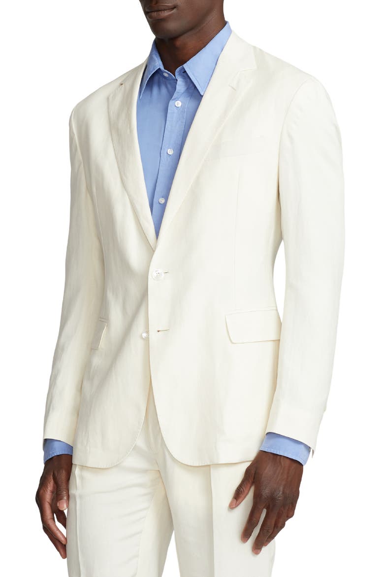 Hadley Silk & Linen Canvas Sport Coat, Alternate, color, CLASSIC CREAM