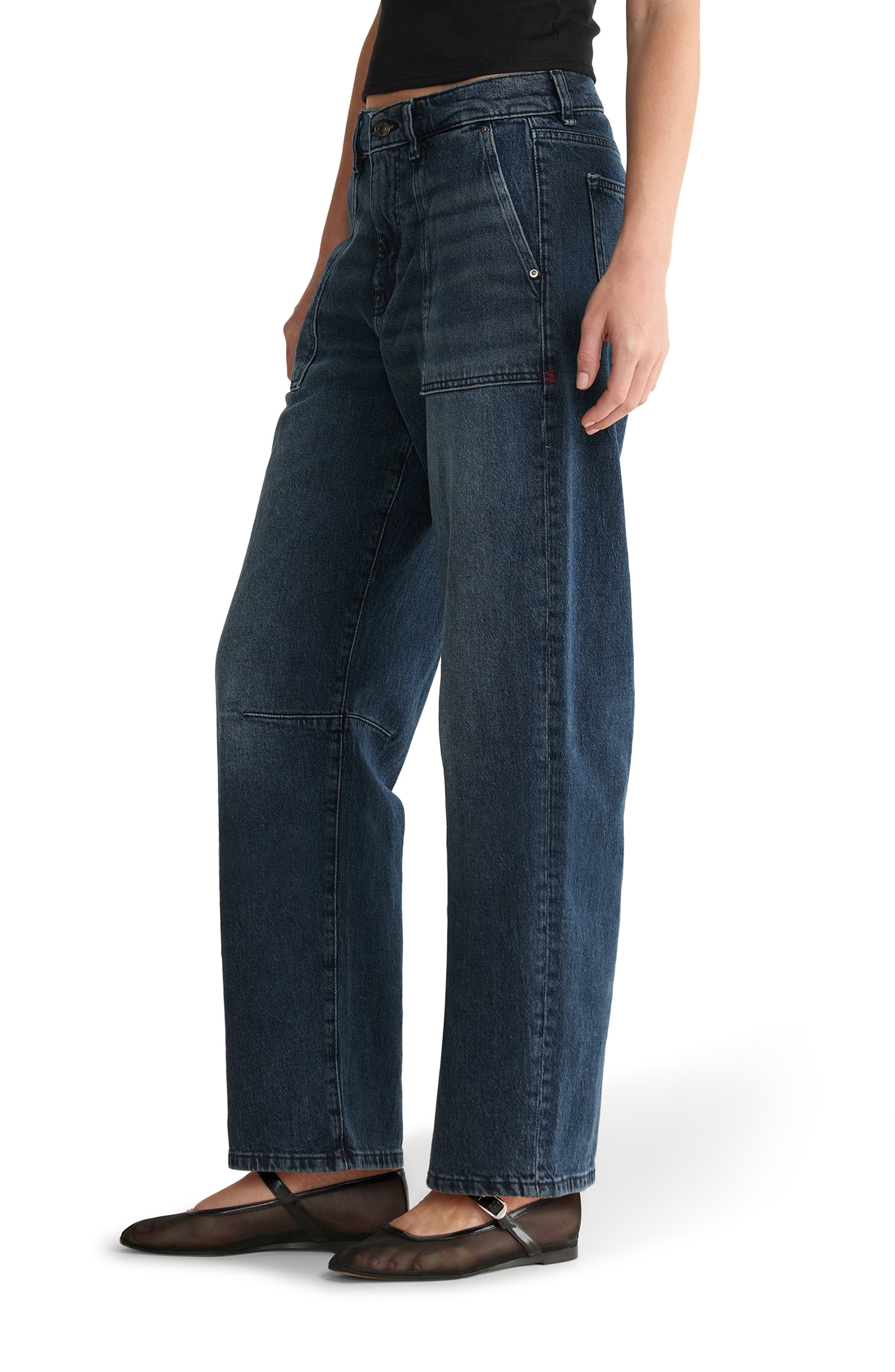 WARP+WEFT BNA Soft Curve Barrel Jeans (Women) | Nordstrom