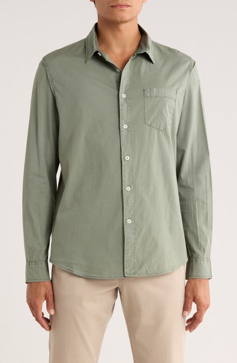 Clearwater Stretch Cotton Poplin Button-Up Shirt