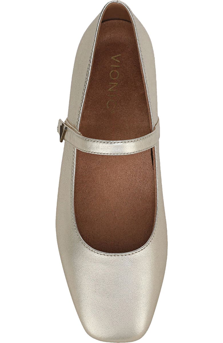 Vionic Alameda Mary Jane Flat, Alternate, color, Gold