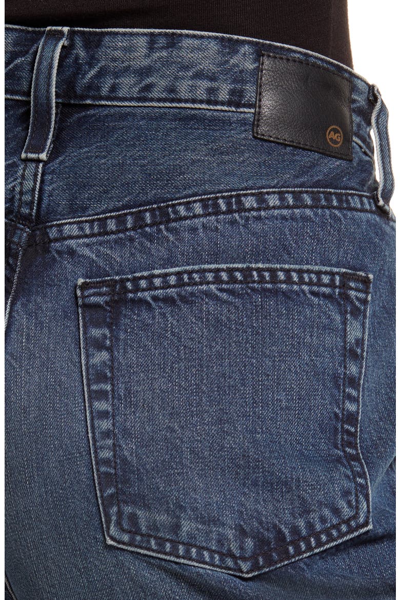Knoxx Distressed High Waist Boyfriend Jeans, Alternate, color, 13 YEARS ACADEM