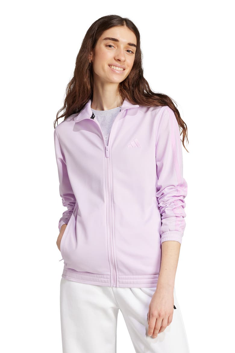 3-Stripes Tricot Track Jacket, Alternate, color, ICE LAVENDER