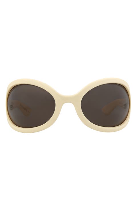Novelty 77mm Oversize Shield Sunglasses
