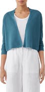 Eileen Fisher Ribbed Organic Linen & Cotton Cardigan
