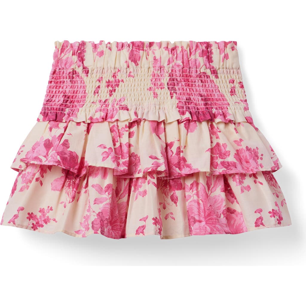 Janie And Jack The Hailey Smocked Skirt In Pink