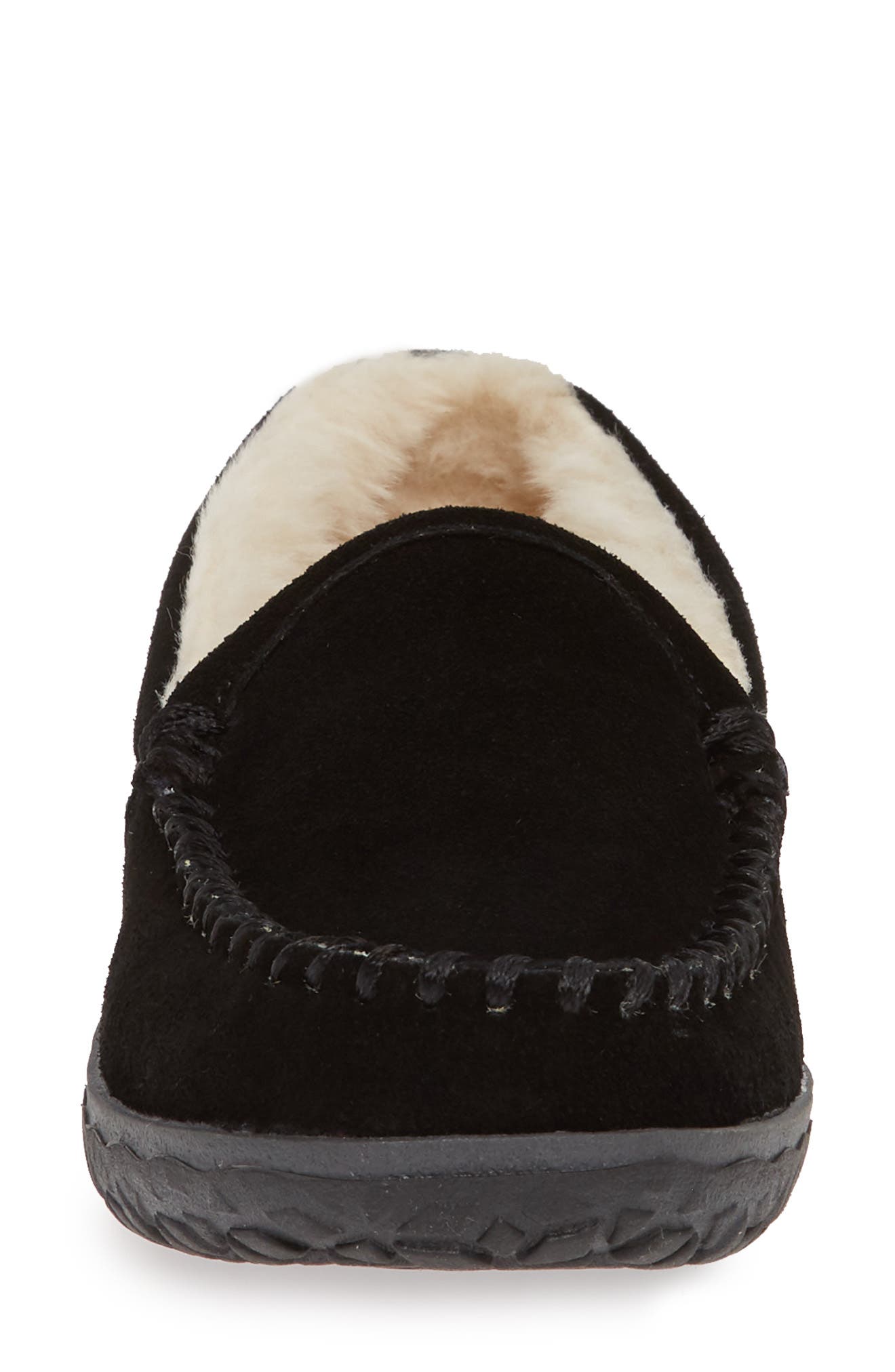 Minnetonka Tempe Slipper, Alternate, color, Black Suede