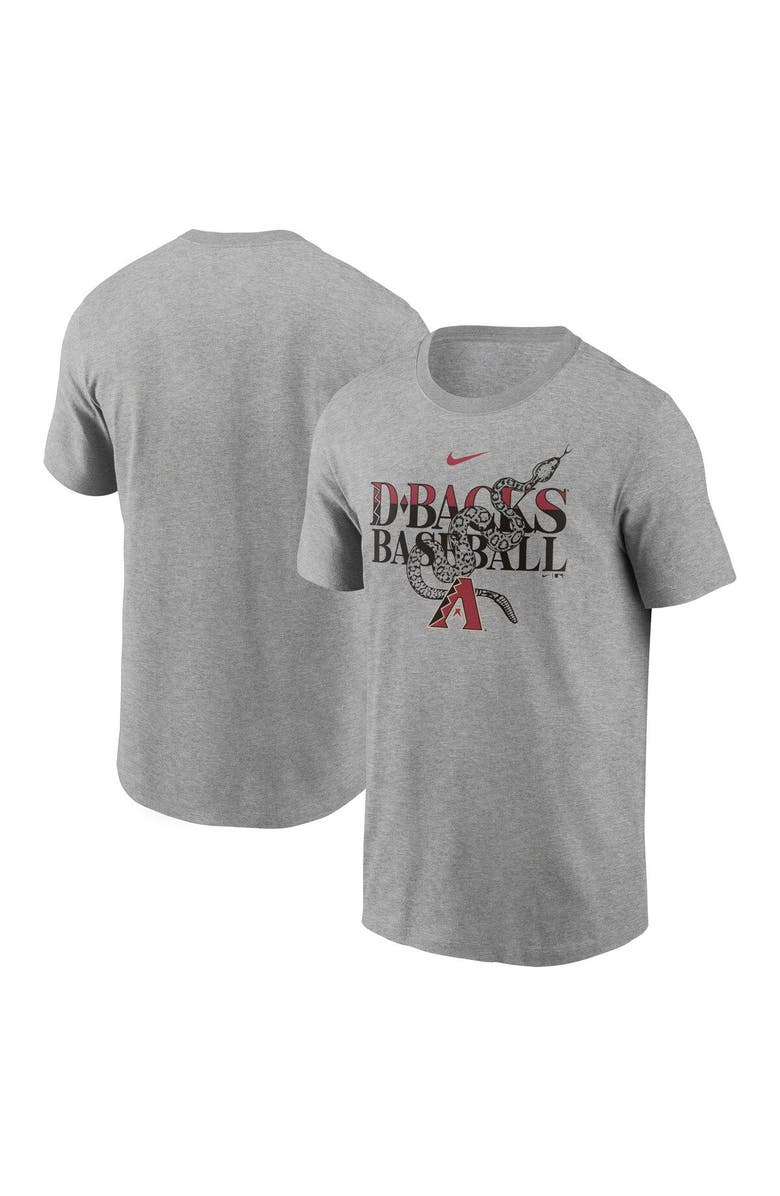 Nike Men's Nike Heathered Gray Arizona Diamondbacks Local Team T-Shirt, Main, color, 
