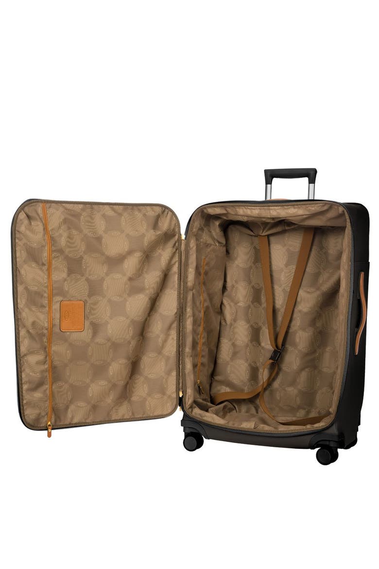 Firenze Softside 30" Large Checked Compound Spinner Luggage, Alternate, color, Black