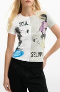 Desigual Mickey & Minnie Mouse Paneled Graphic T-Shirt