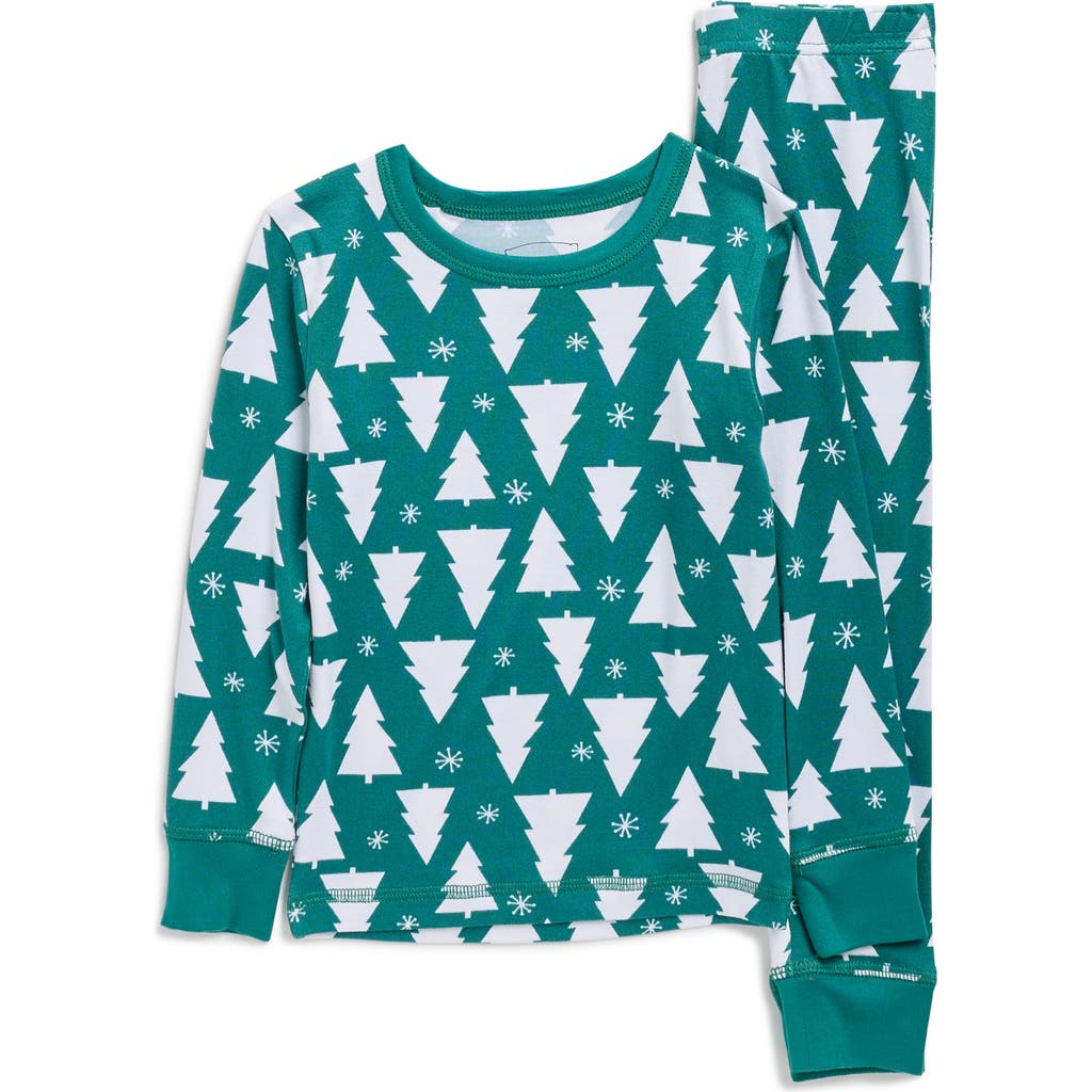Pillow Talk Kids' Matching Family Merry Trees Long Sleeve Pajamas