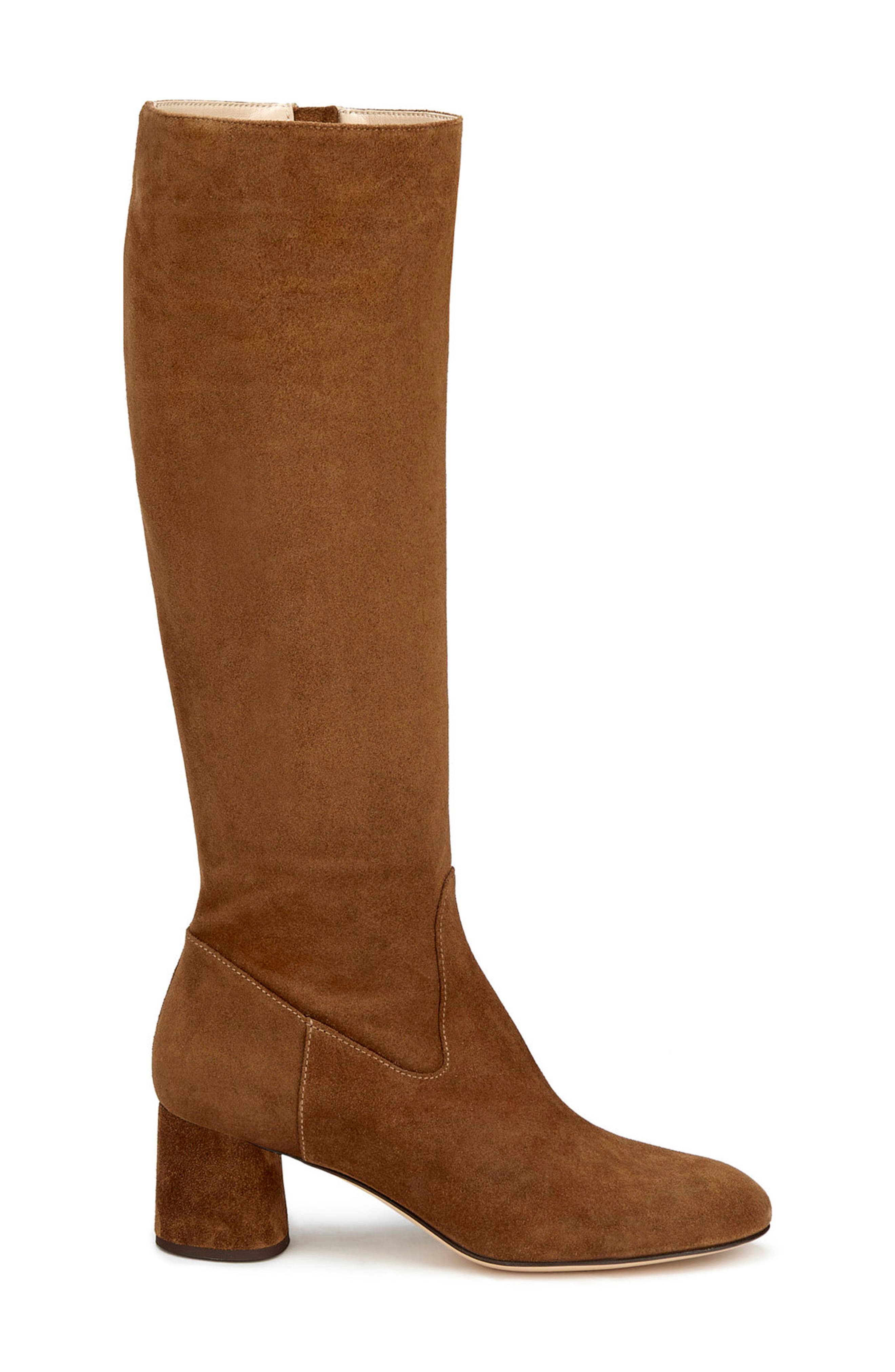 Lorette Knee High Boot, Alternate, color, COGNAC