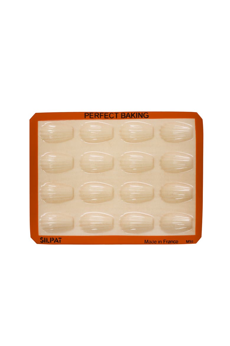 Perfect Non-Stick Madeleine Mold, Main, color, Orange