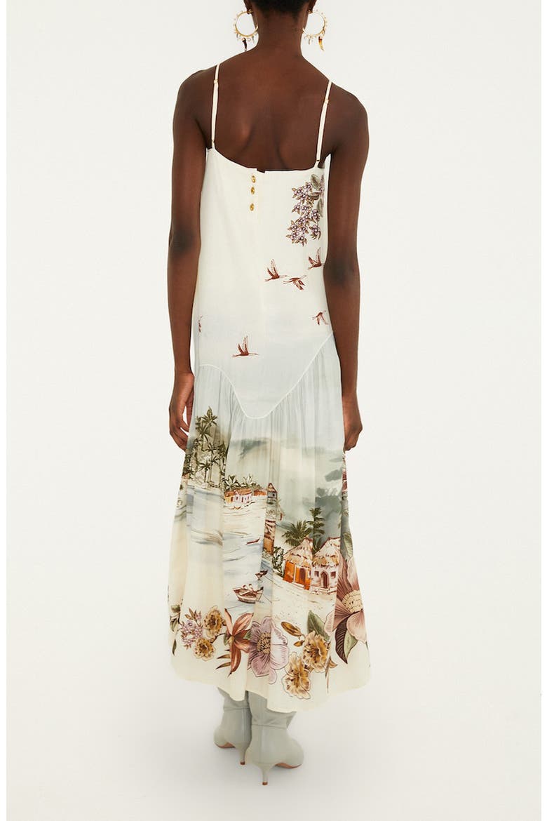 Toile de Rio Print Maxi Dress, Alternate, color, TOILE DE RIO OFF-WHITE