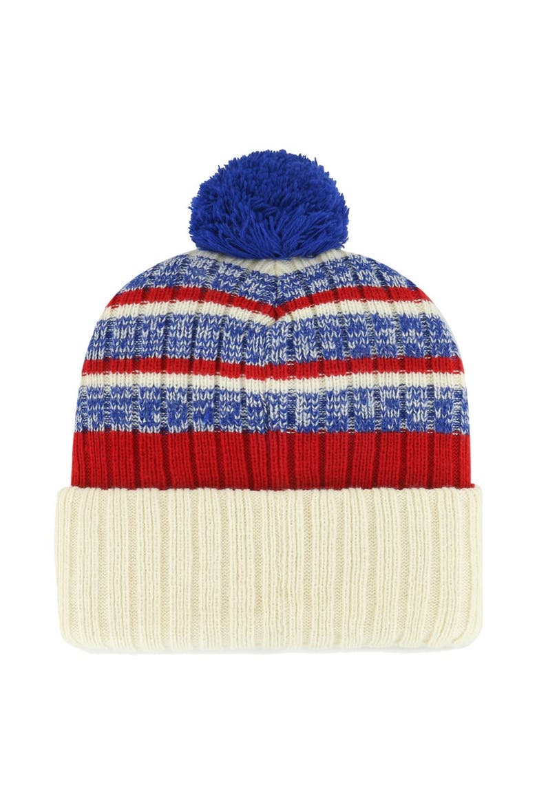 Men's '47 Natural Toronto Blue Jays Tavern Cuffed Knit Hat with Pom, Alternate, color, Natural