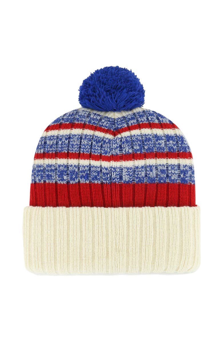 '47 Men's '47 Natural Toronto Blue Jays Tavern Cuffed Knit Hat with Pom, Alternate, color, 