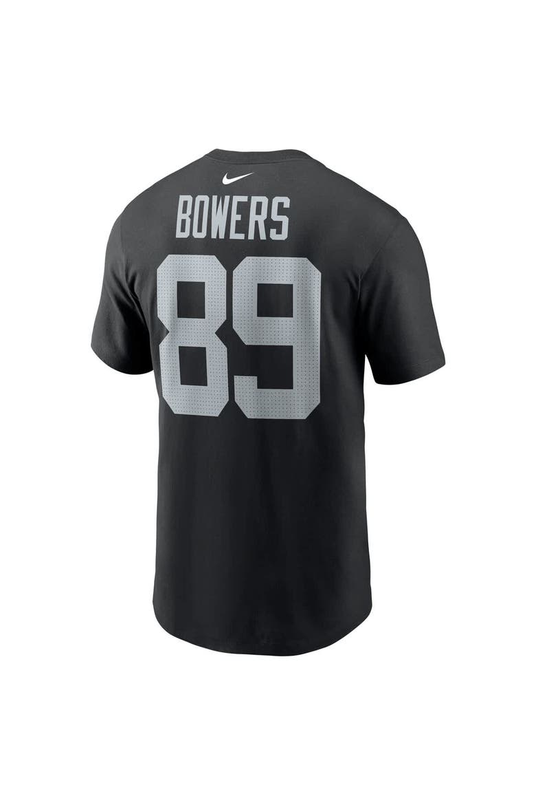 Men's Nike Brock Bowers Black Las Vegas Raiders  Name & Number T-Shirt, Alternate, color, Black