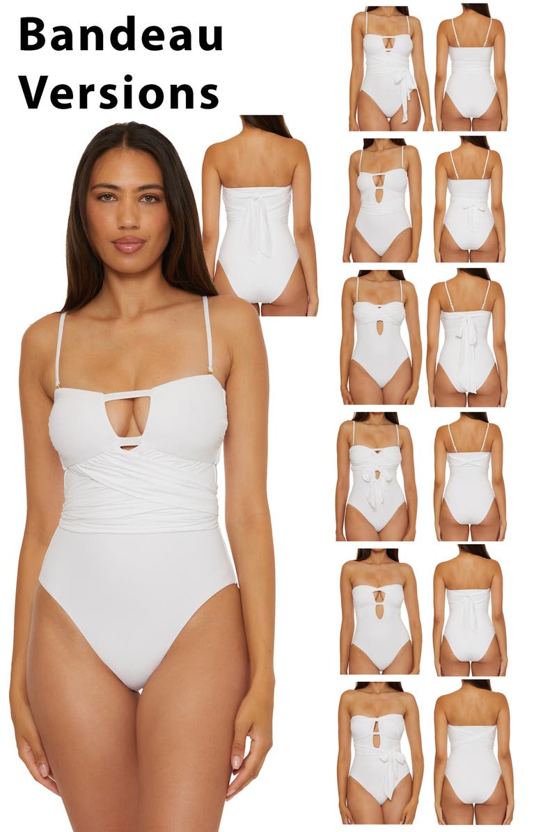 Becca The Butterfly One-Piece Swimsuit, Alternate, color, White